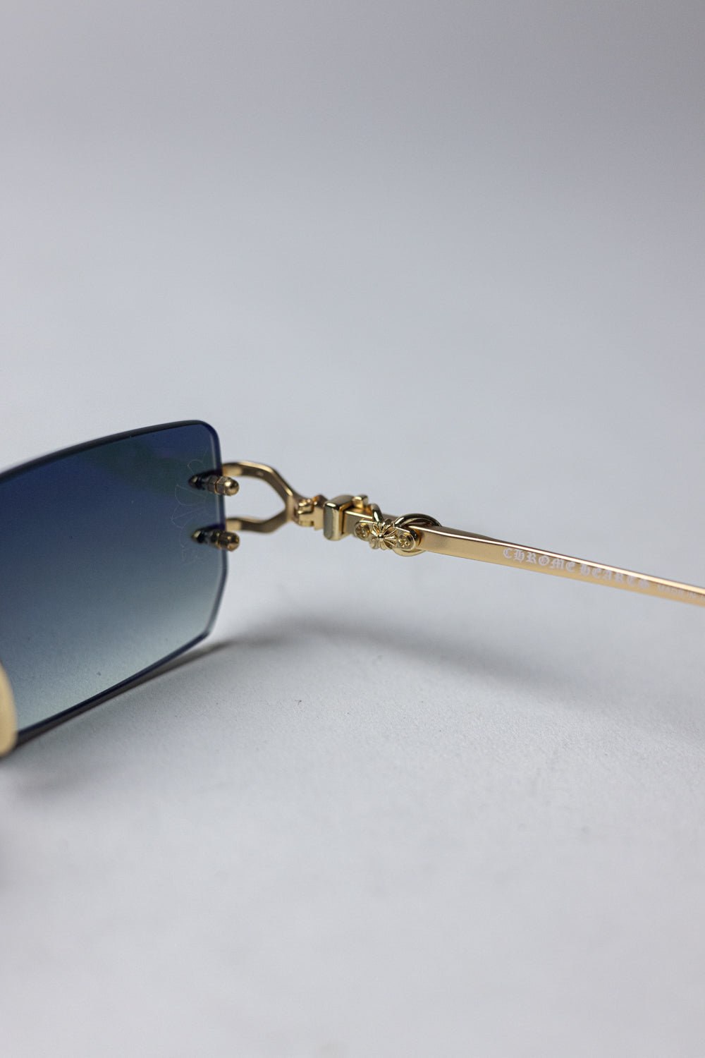 Chrome Hearts Lordie Diamond Square Sunglasses