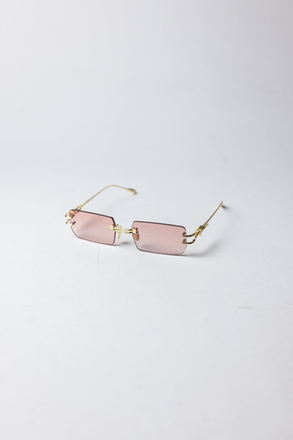 Chrome Hearts Rimless Pink/Gold Glasses