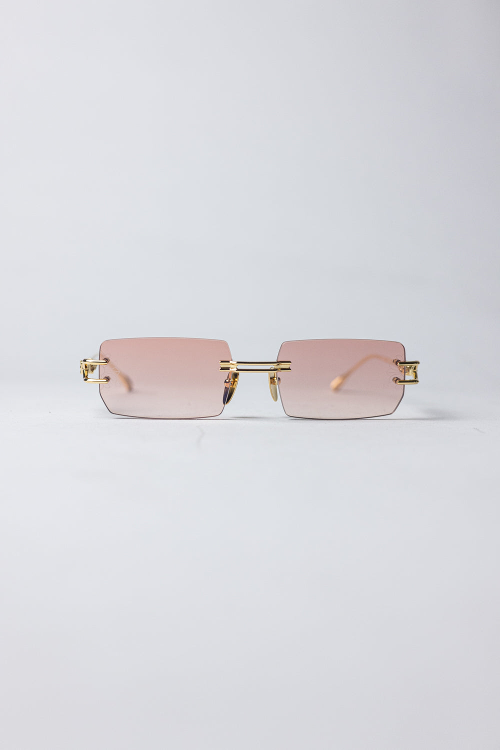 Chrome Hearts Rimless Pink/Gold Glasses