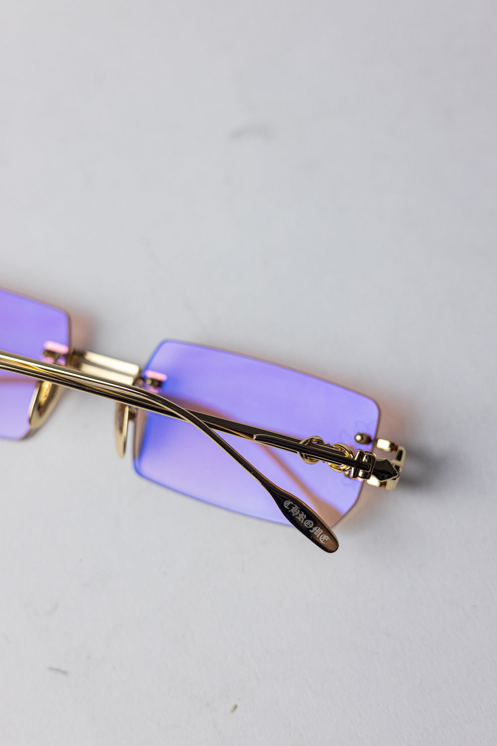 Chrome Hearts Rimless Pink/Gold Glasses