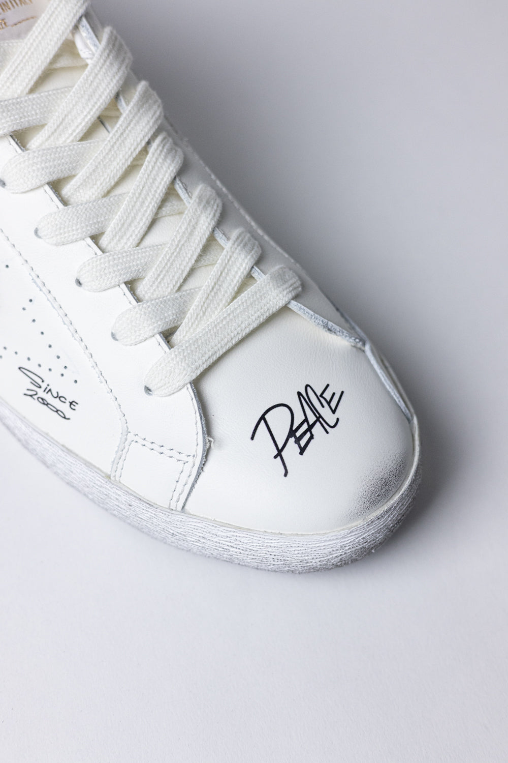 Golden Goose Men's White Leather Super-Star Skate Trainers