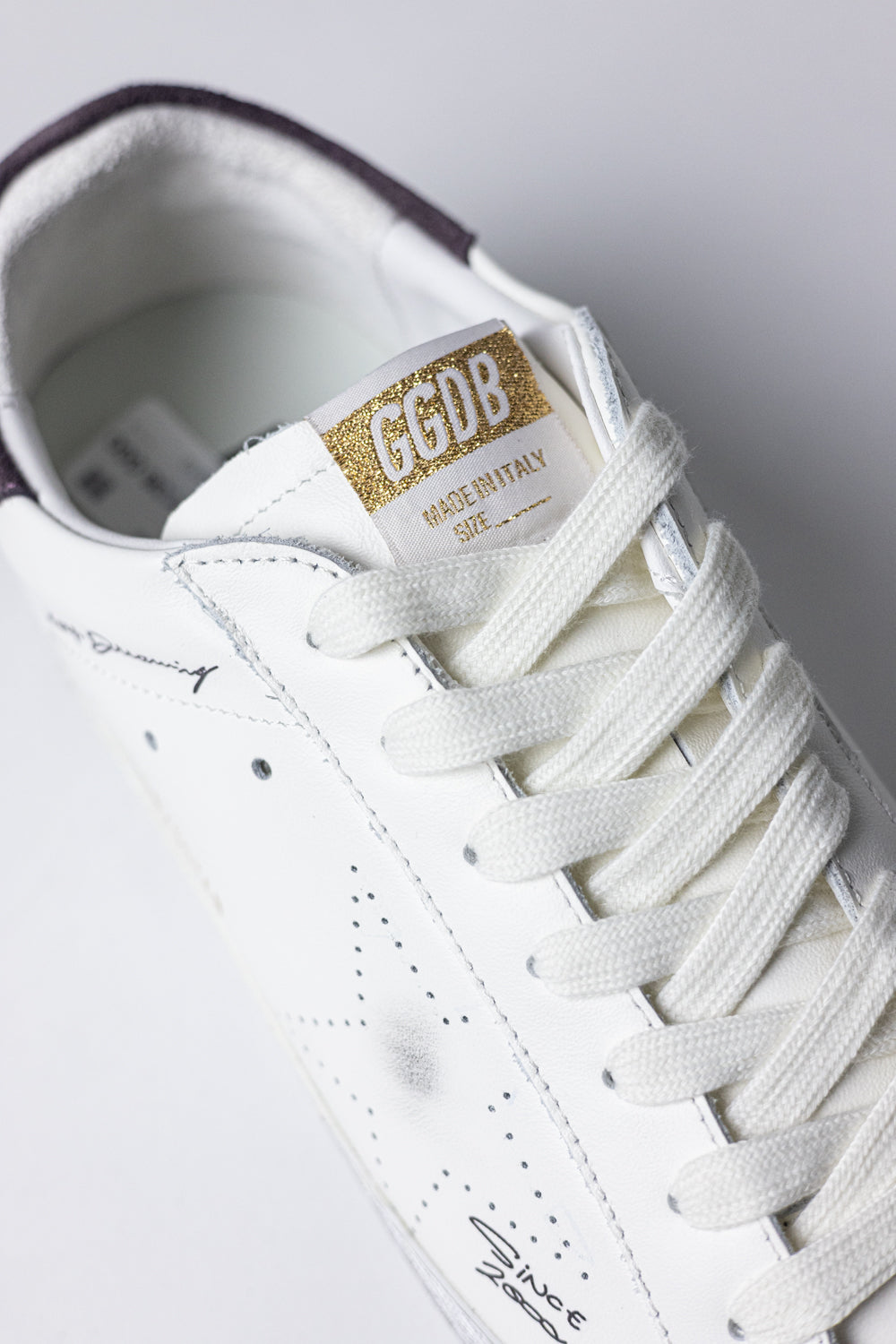 Golden Goose Men's White Leather Super-Star Skate Trainers