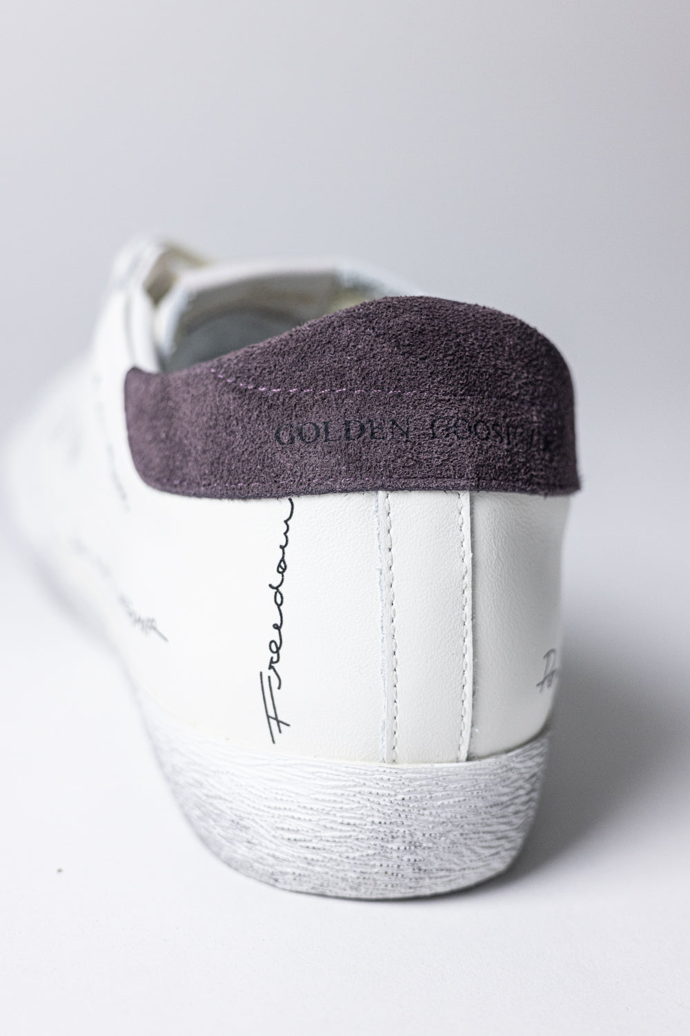 Golden Goose Men's White Leather Super-Star Skate Trainers