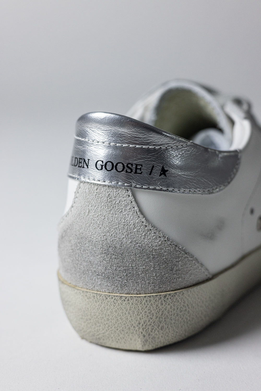 Golden Goose Super-Star White Silver
