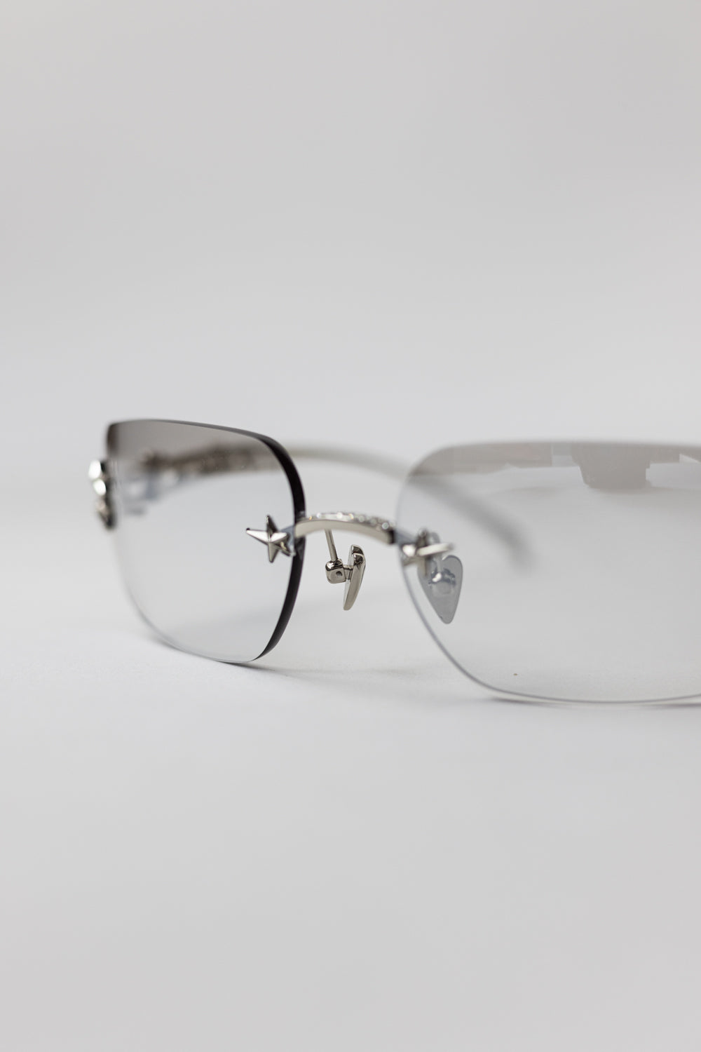 Gentle Monster x Jennie Jentle Salon Glitter 02 Silver Metal Brown Gradient