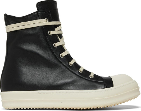 Rick Owens Strobe Leather High 'Black Milk'