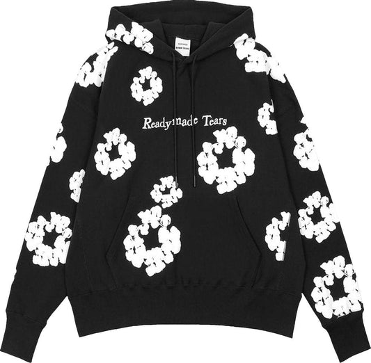 READYMADE x Denim Tears Cotton Wreath Hoodie 'Black/White'