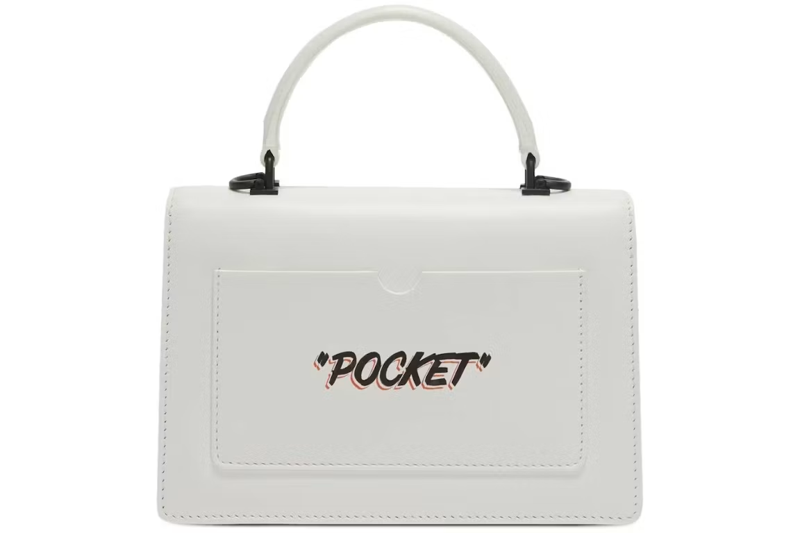 OFF-WHITE "CASH INSIDE" 1.4 Tote Jitney Bag White