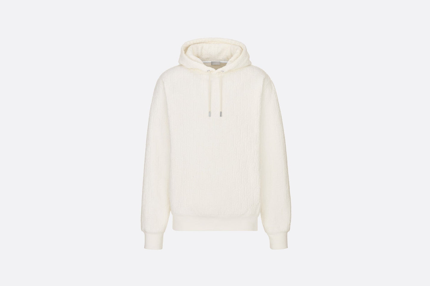 Dior Dior Oblique Hooded Sweatshirt Relaxed Fit White Cream