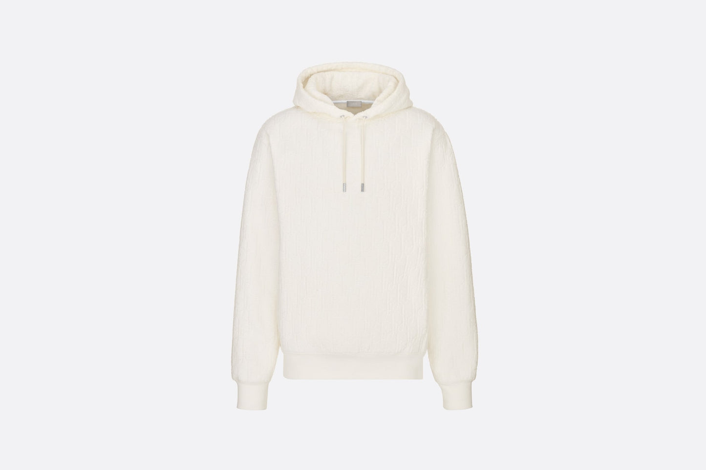 Dior Dior Oblique Hooded Sweatshirt Relaxed Fit White Cream