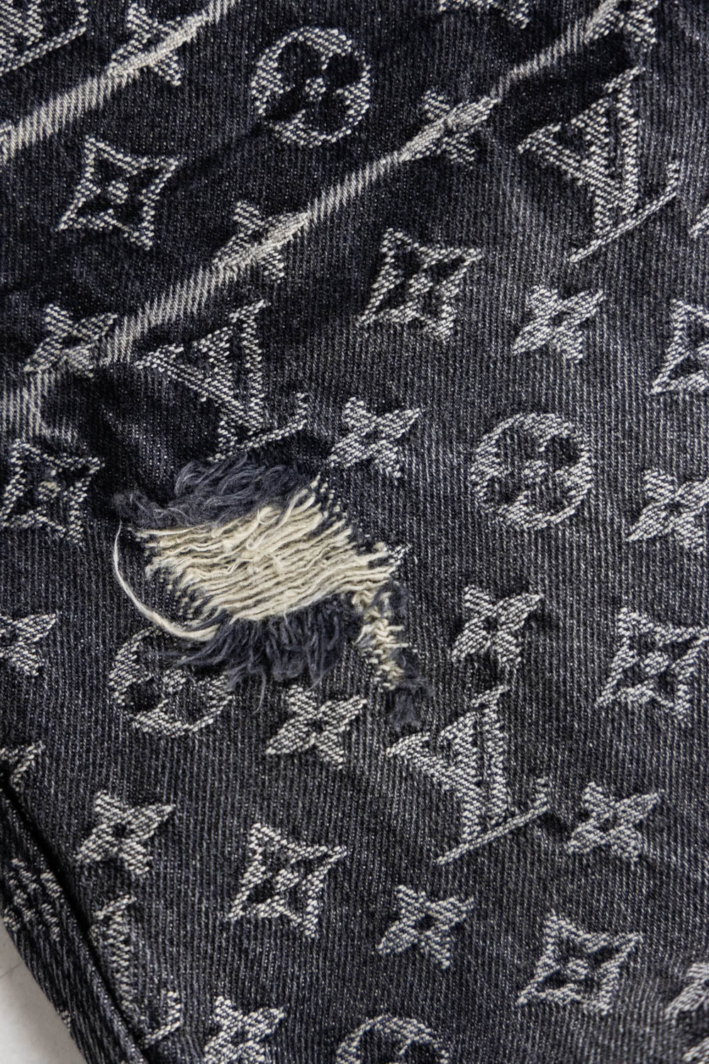 LOUIS VUITTON BAGGY DENIM MONOGRAM PANTS