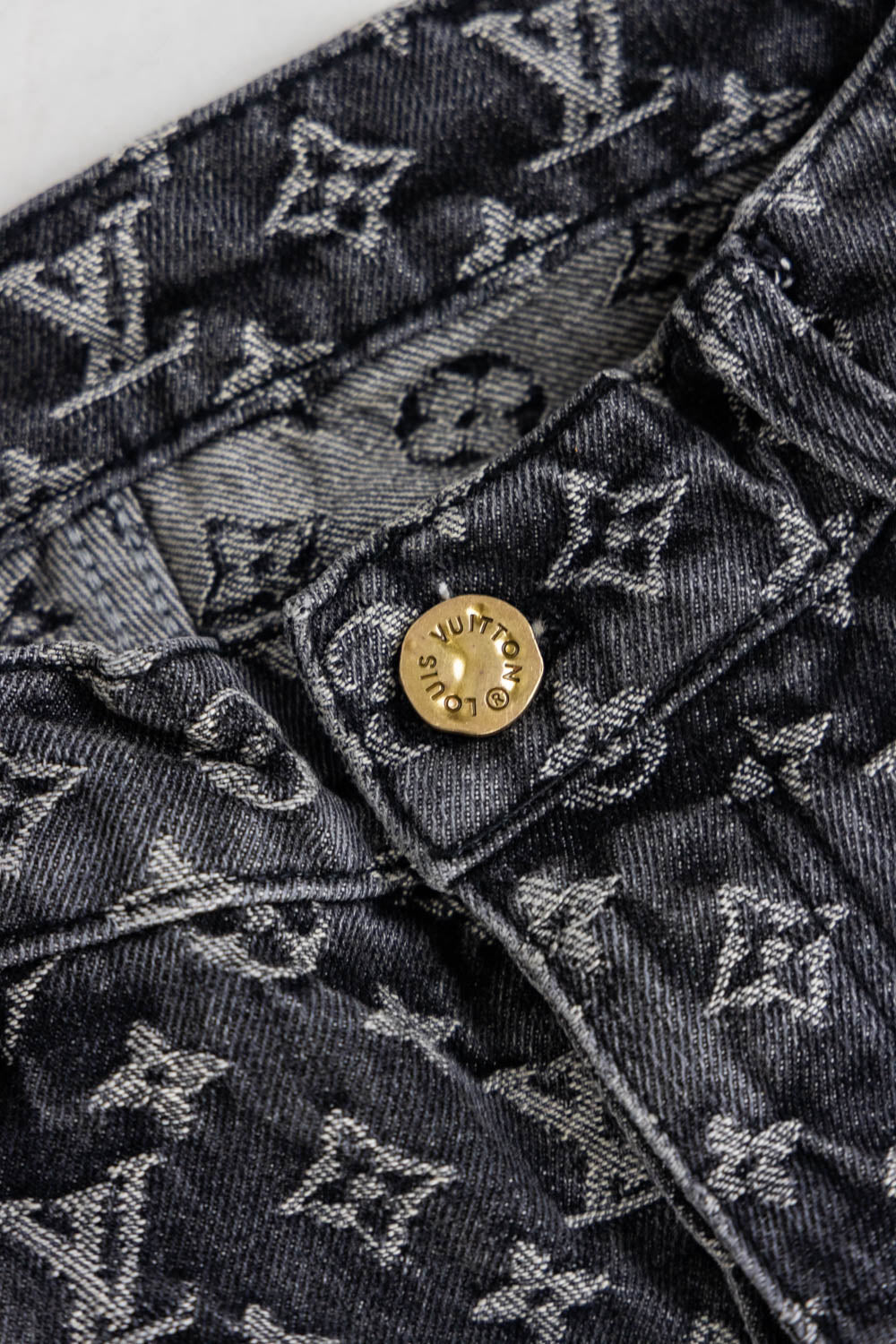 LOUIS VUITTON BAGGY DENIM MONOGRAM PANTS