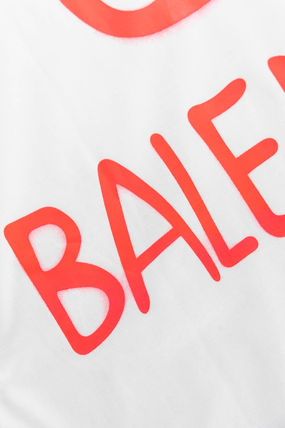 Balenciaga Paint Spray Pink Embroidery Logo T-shirt White