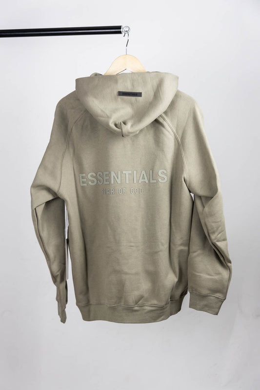 Fear of God Essentials Hoodie Pull-Over Crewneck (SS21) 'Moss/Goat'