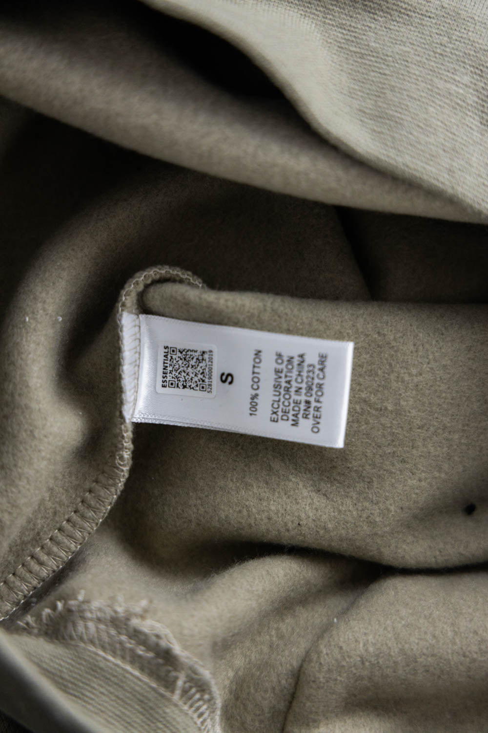 Fear of God Essentials Hoodie Pull-Over Crewneck (SS21) 'Moss/Goat'