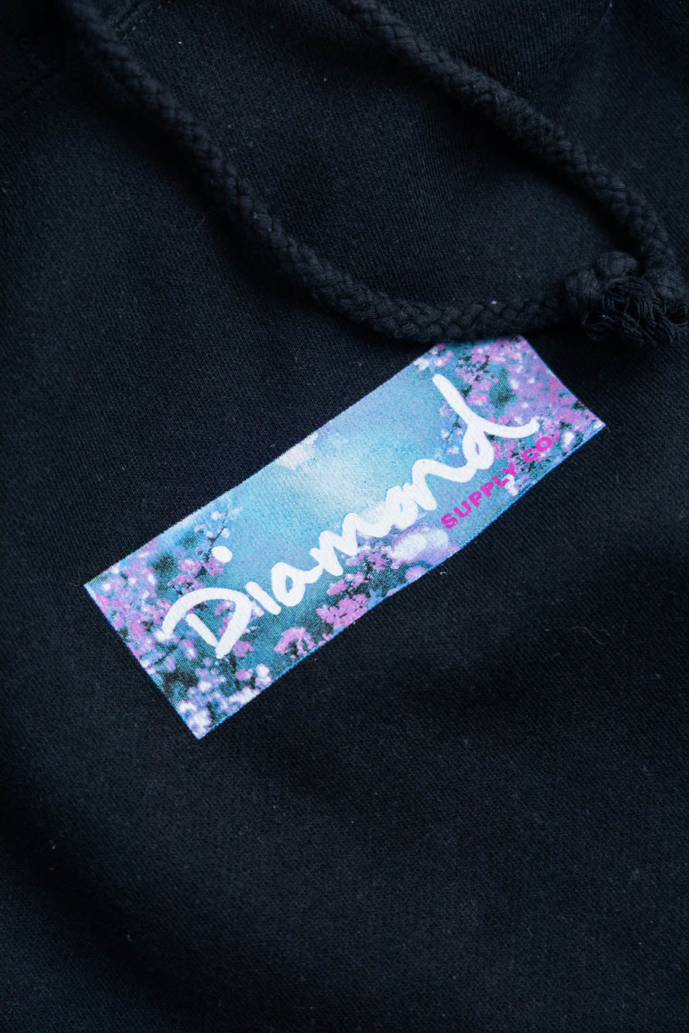 Diamond Box Logo Hoodie Black