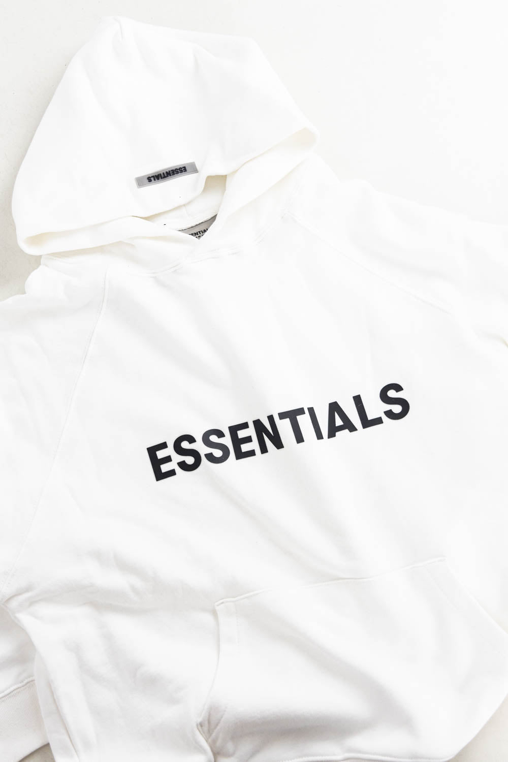 Fear of God Essentials Pullover Hoodie Applique Logo White