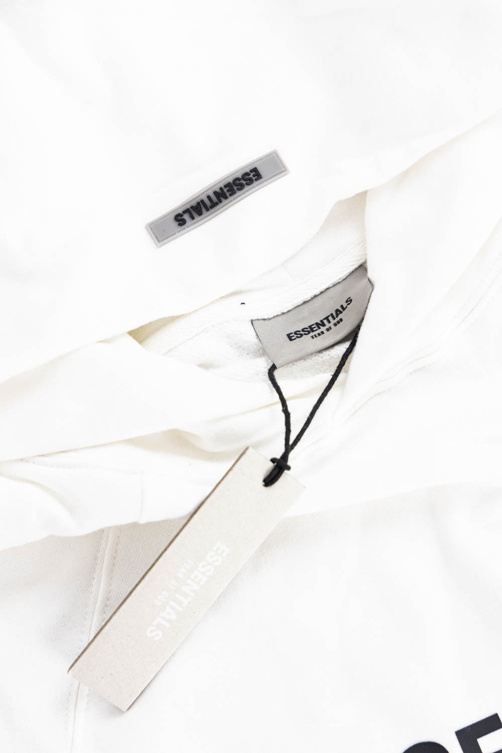 Fear of God Essentials Pullover Hoodie Applique Logo White