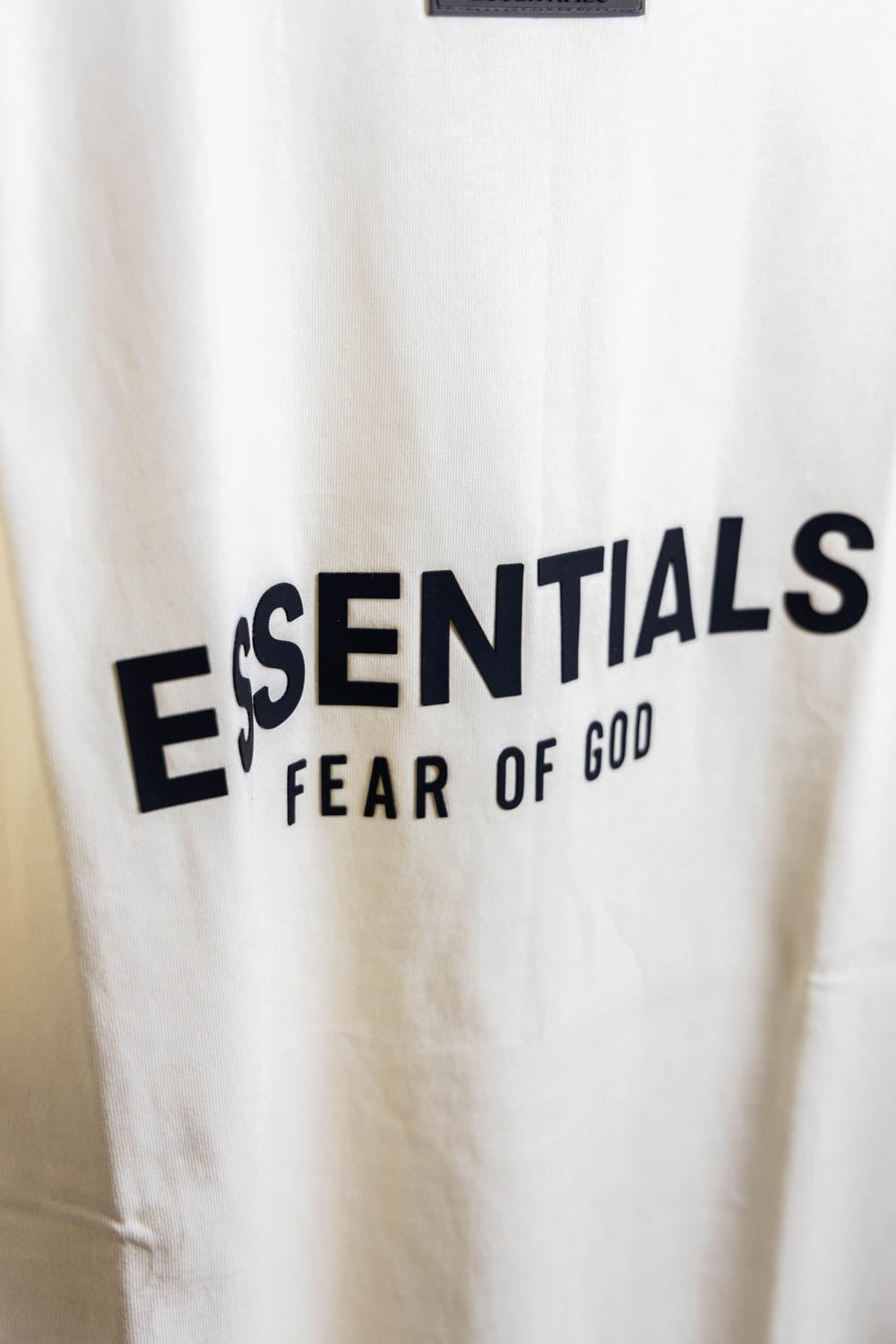 Fear of God Essentials T-shirt (SS21) 'Buttercream'