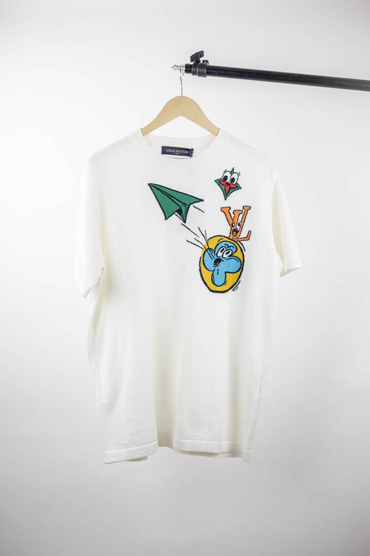 Monogram Comics Intarsia Short-Sleeved Crewneck | LOUIS VUITTON