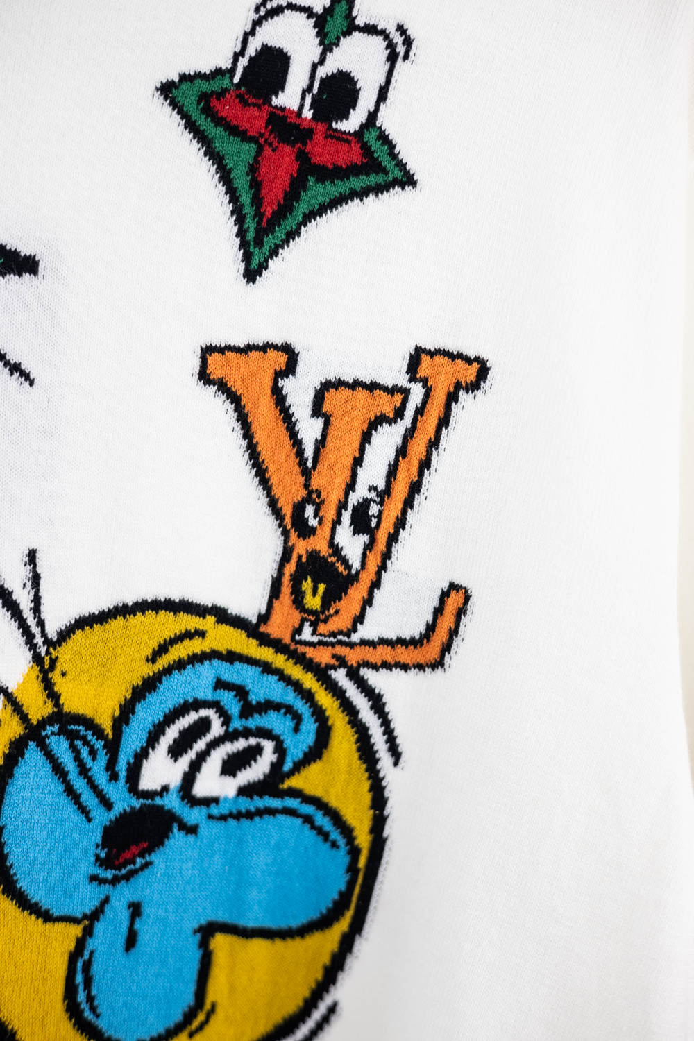 Louis Vuitton Monogram Comics Intarsia Short-sleeved Crewneck Multicolor