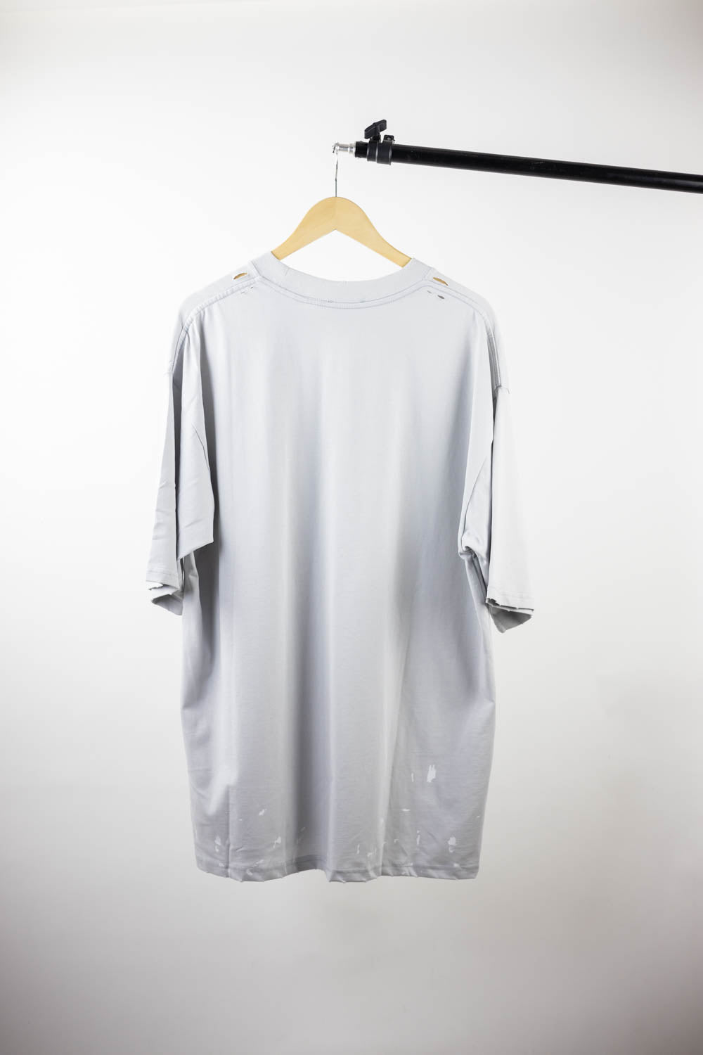 BALENCIAGA VINTAGE METAL LOGO COTTON CREWNECK T-SHIRT