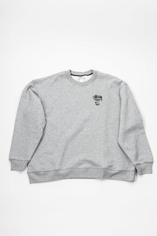 Nike x Stussy International Crewneck Sweatshirt Heather Grey