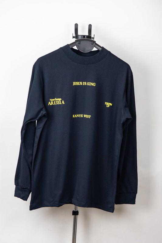 Kanye West Jesus Is King Vinyl I-II Long Sleeve Navy