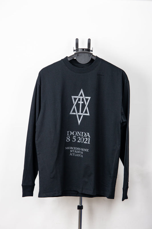 Kanye West DONDA August 5 Listening Event L/S T-shirt Black