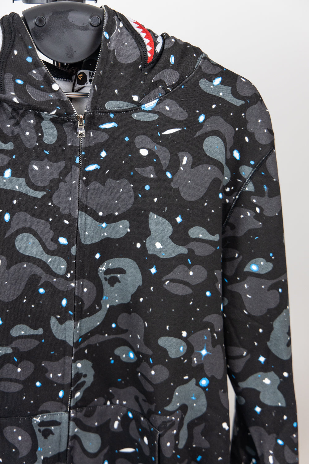 BAPE Space Camo Shark Full Zip Hoodie Black Multi