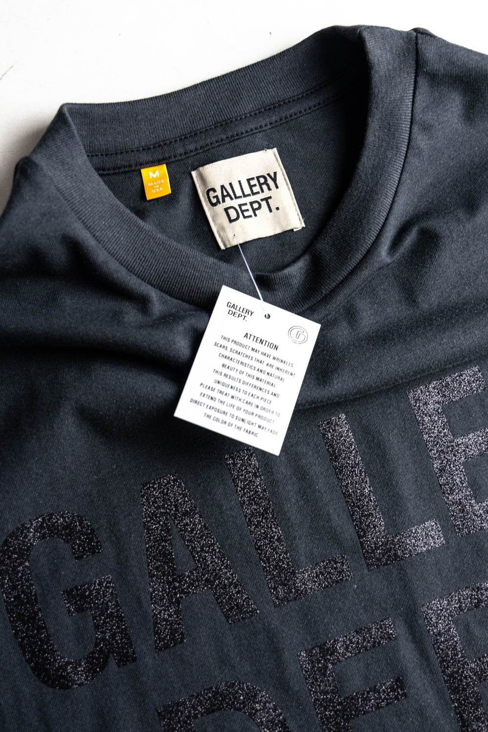 GALLERY DEPT. Logo T Shirt Black