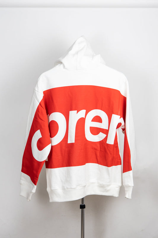 Supreme Big Logo Hooded Sweatshirt White