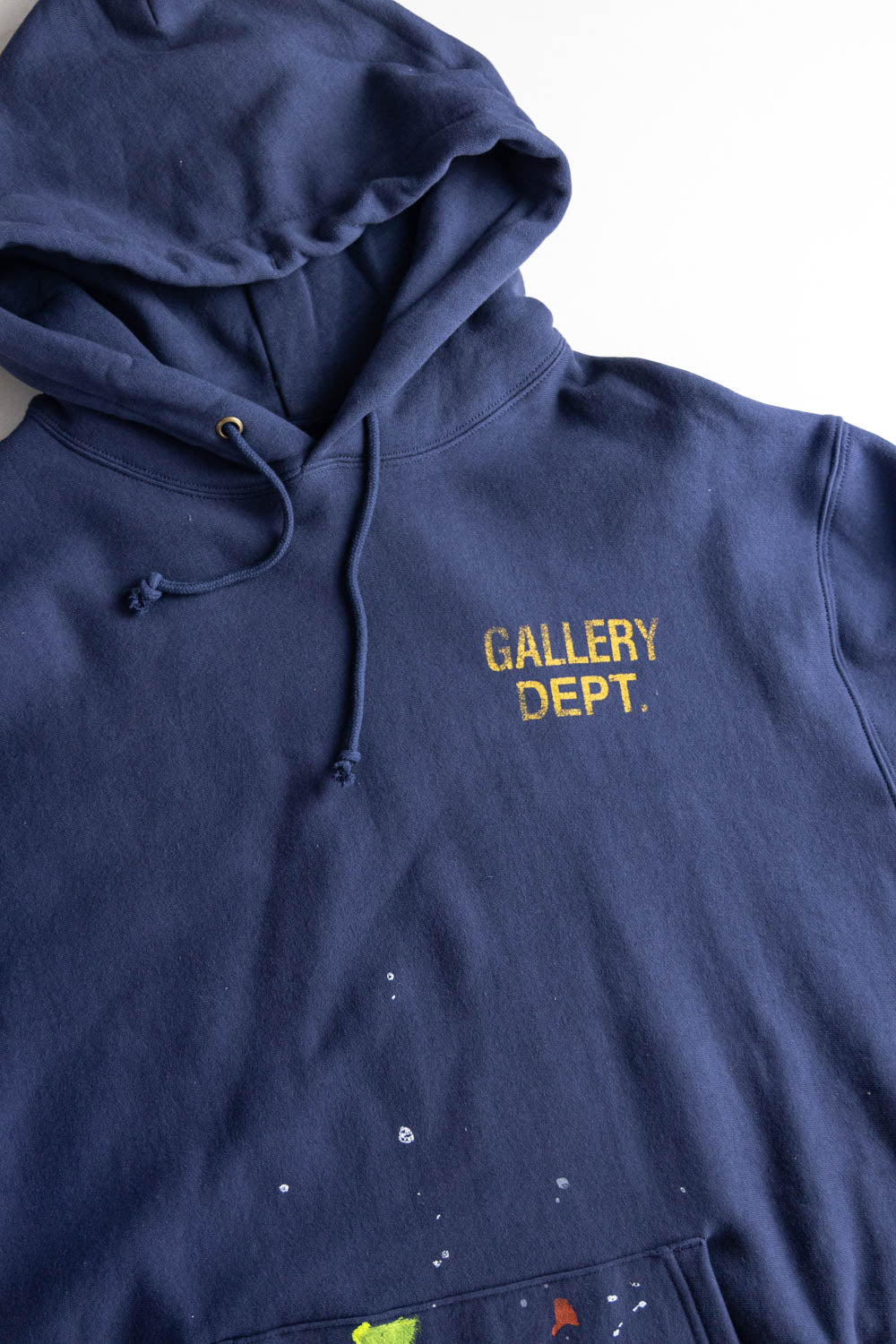 GALLERY DEPT. Blue Paint-splatter Logo Hoodie