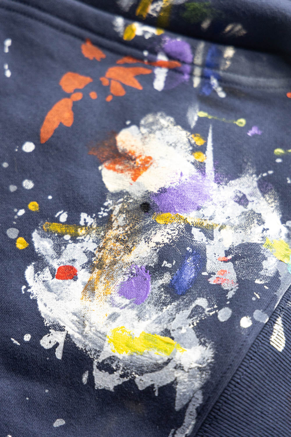 GALLERY DEPT. Blue Paint-splatter Logo Hoodie