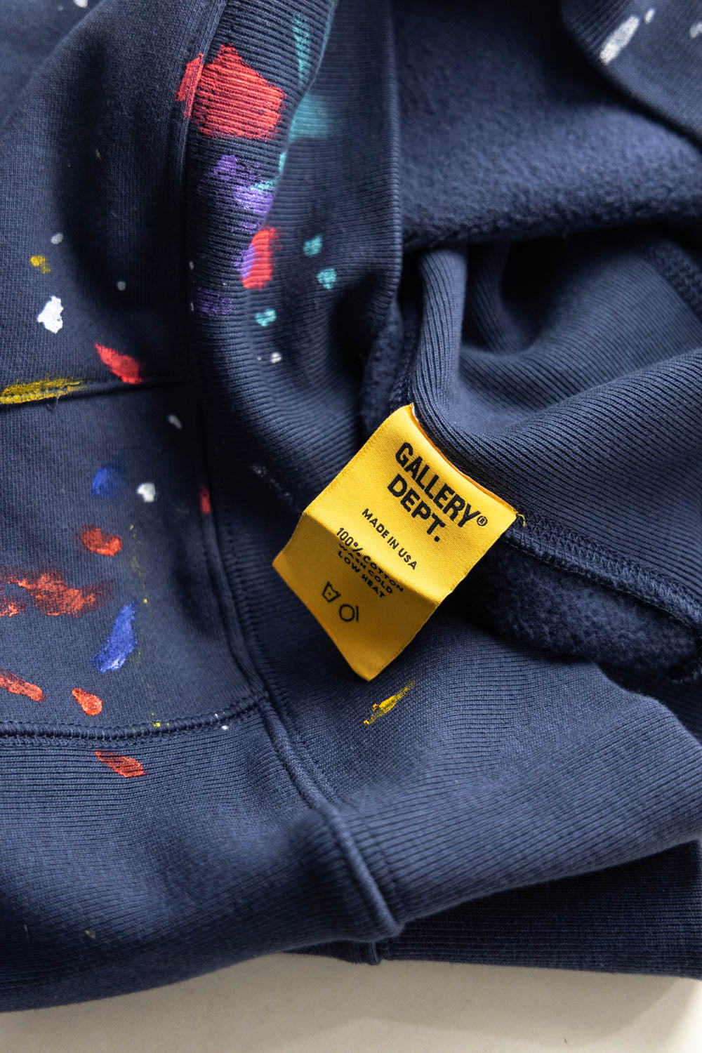 GALLERY DEPT. Blue Paint-splatter Logo Hoodie