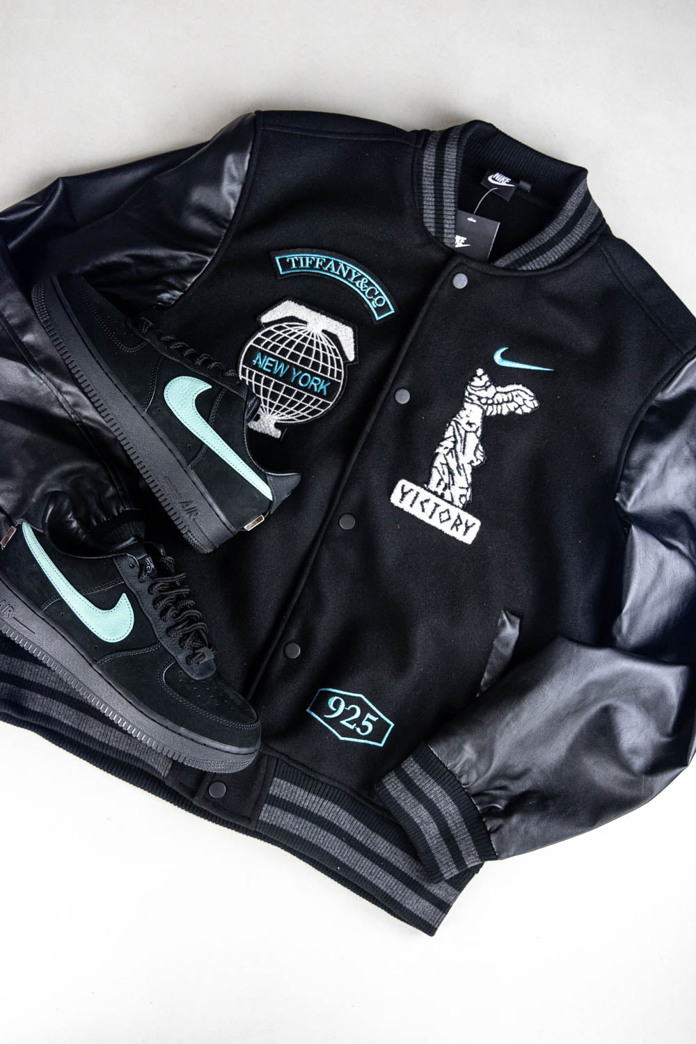 Nike Air Force 1 x Tiffany & Co. 1837 Friends & Family Edition Varsity Jacket