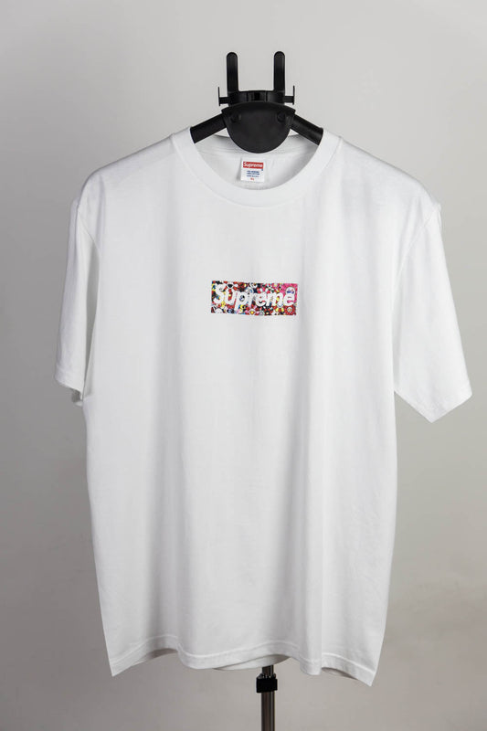 Supreme Takashi Murakami COVID-19 Relief Box Logo Tee White