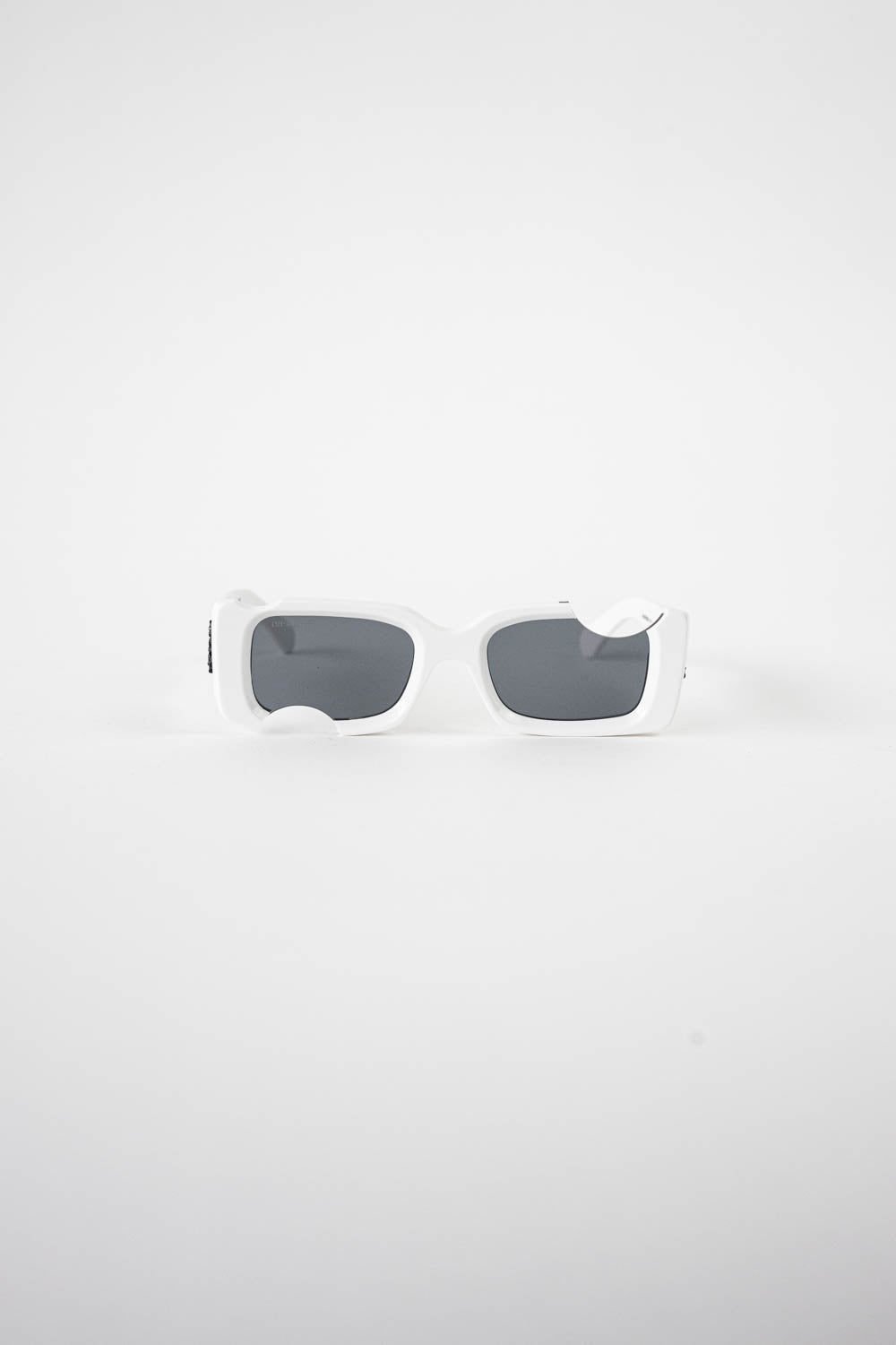 Off-White Cady Acetate 142mm Rectangular Sunglasses - White