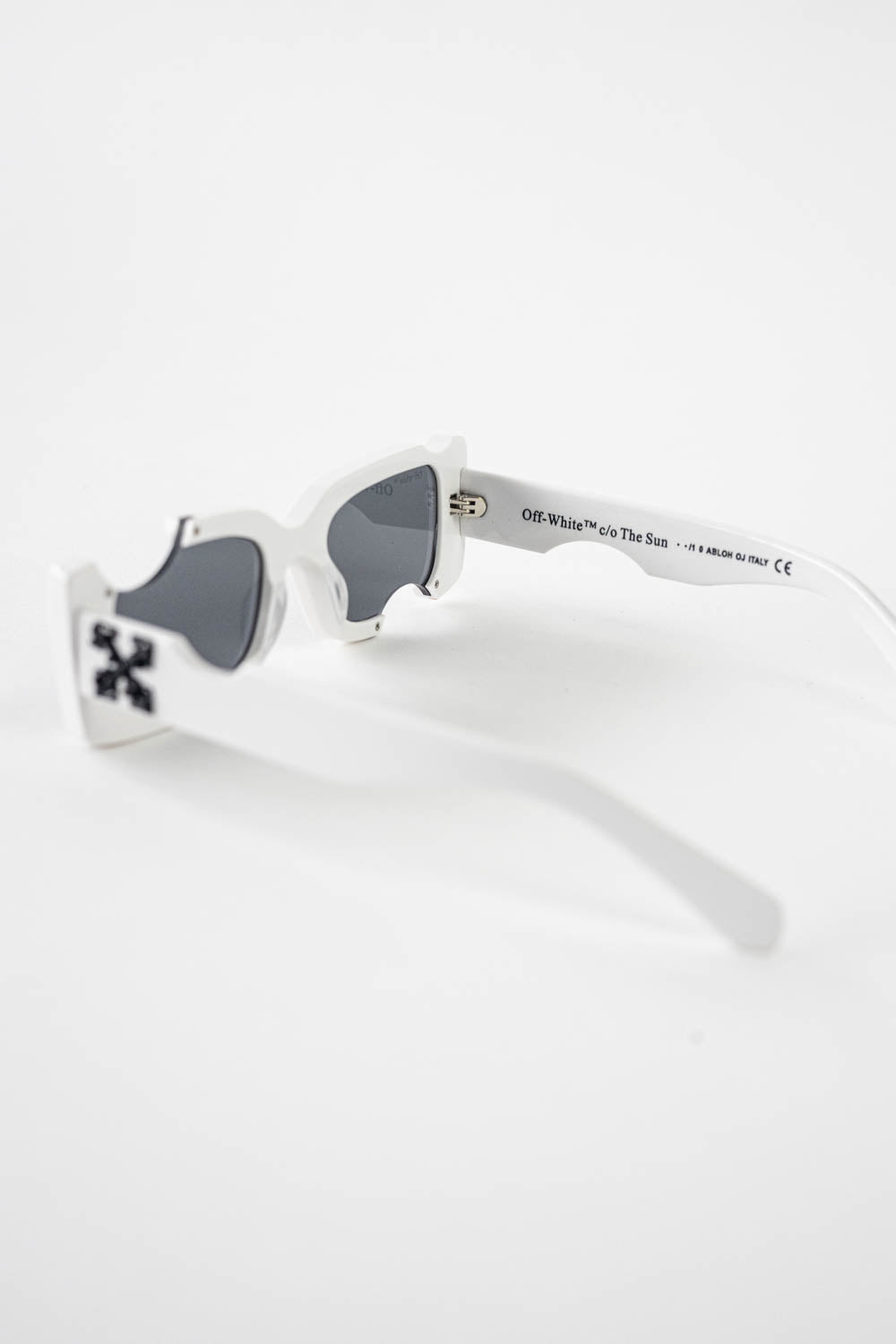 Off-White Cady Acetate 142mm Rectangular Sunglasses - White