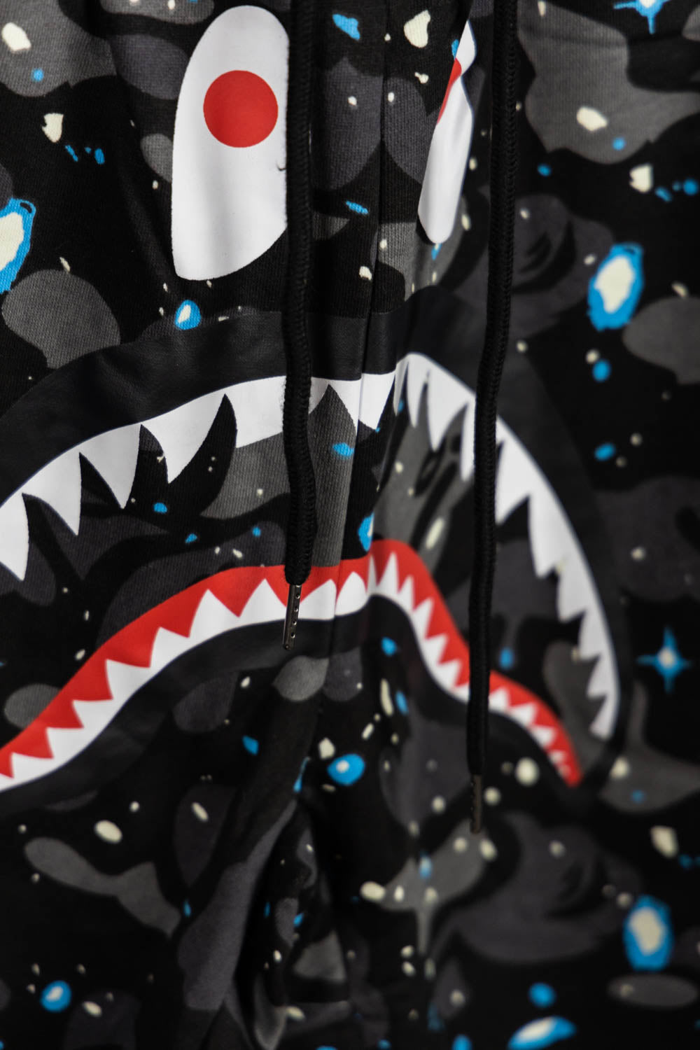 BAPE Space Camo Shark Full Zip Hoodie Black Multi