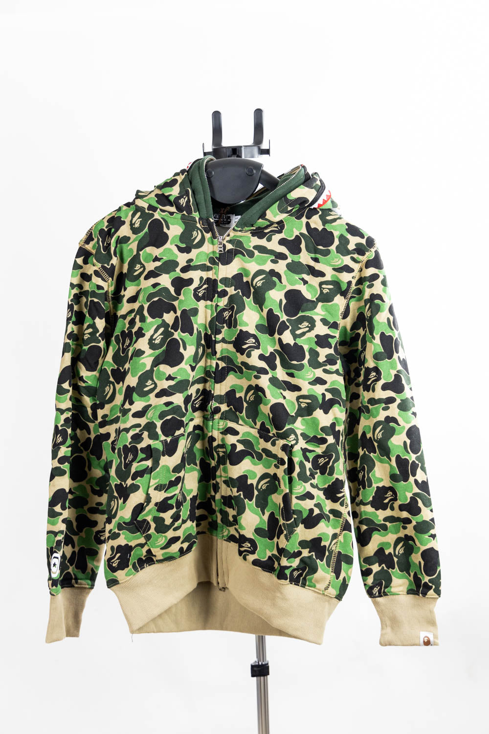 BAPE Color Camo Shark Wide Full Zip Double Hoodi