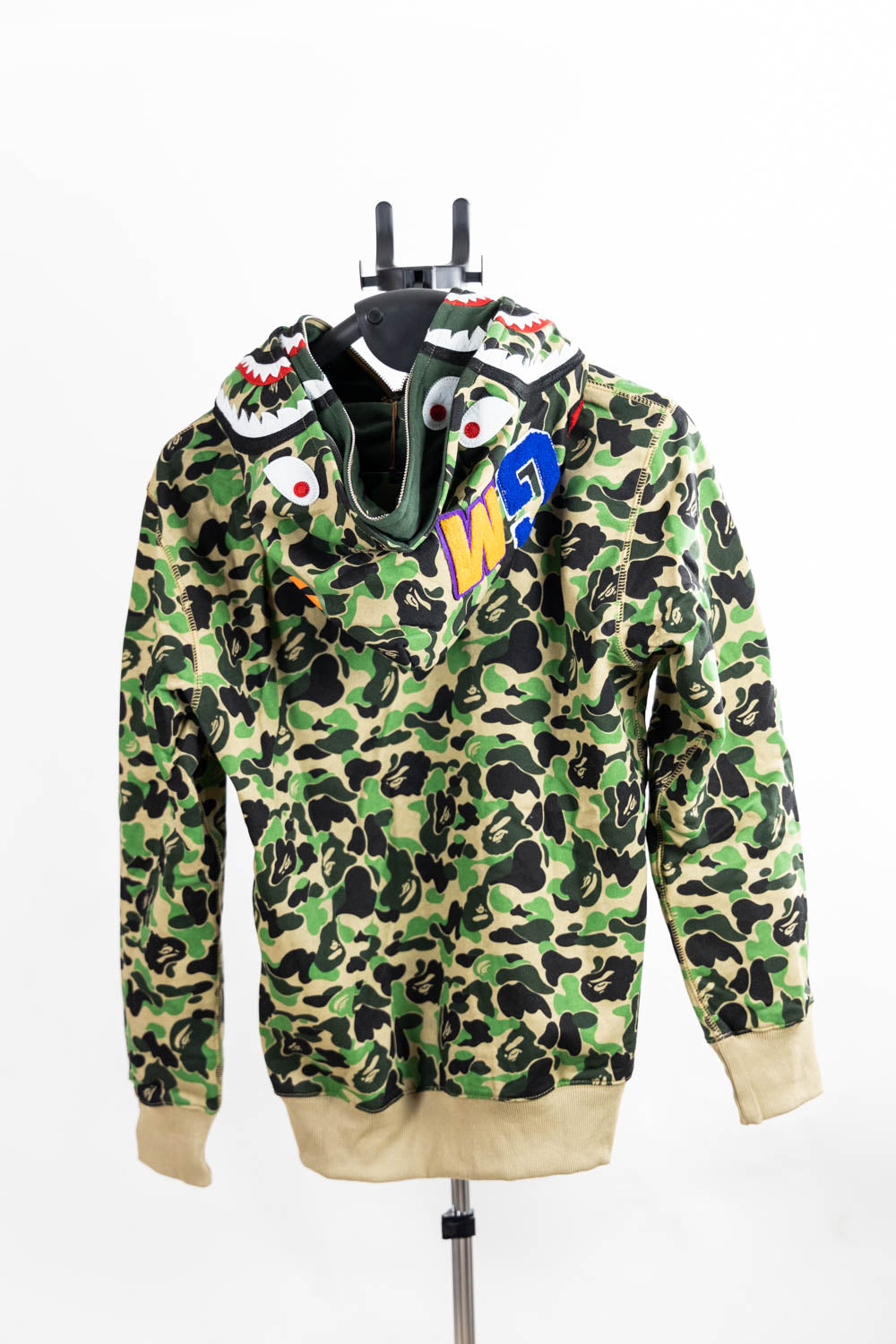 BAPE Color Camo Shark Wide Full Zip Double Hoodi