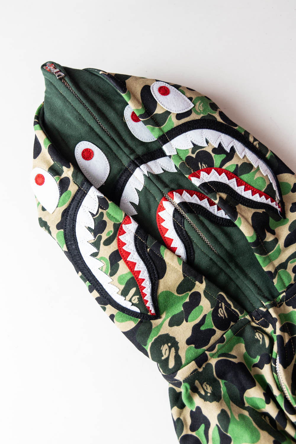 BAPE Color Camo Shark Wide Full Zip Double Hoodi