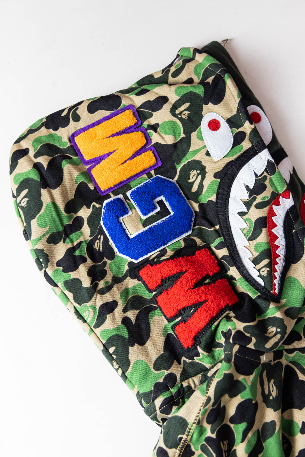 BAPE Color Camo Shark Wide Full Zip Double Hoodi