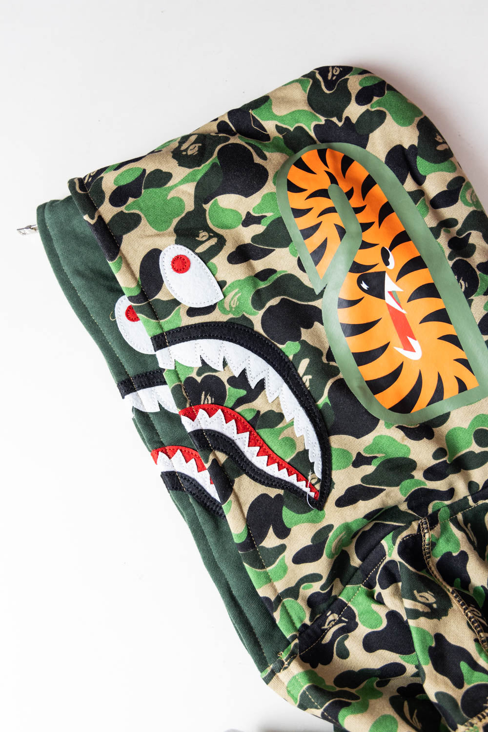 BAPE Color Camo Shark Wide Full Zip Double Hoodi