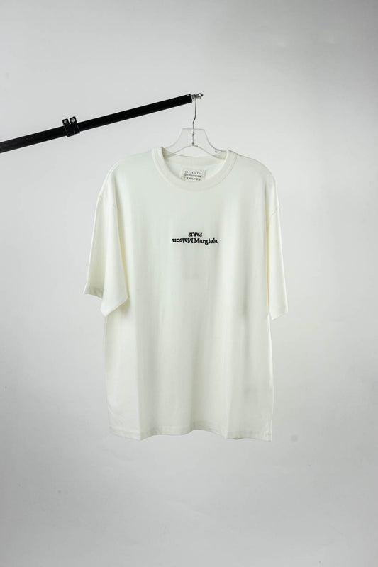 Maison Margiela logo-embroidered T-shirt White