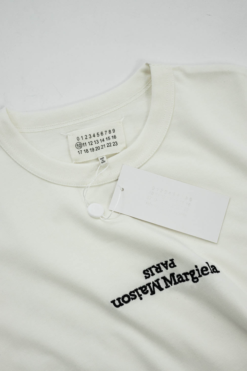 Maison Margiela logo-embroidered T-shirt White