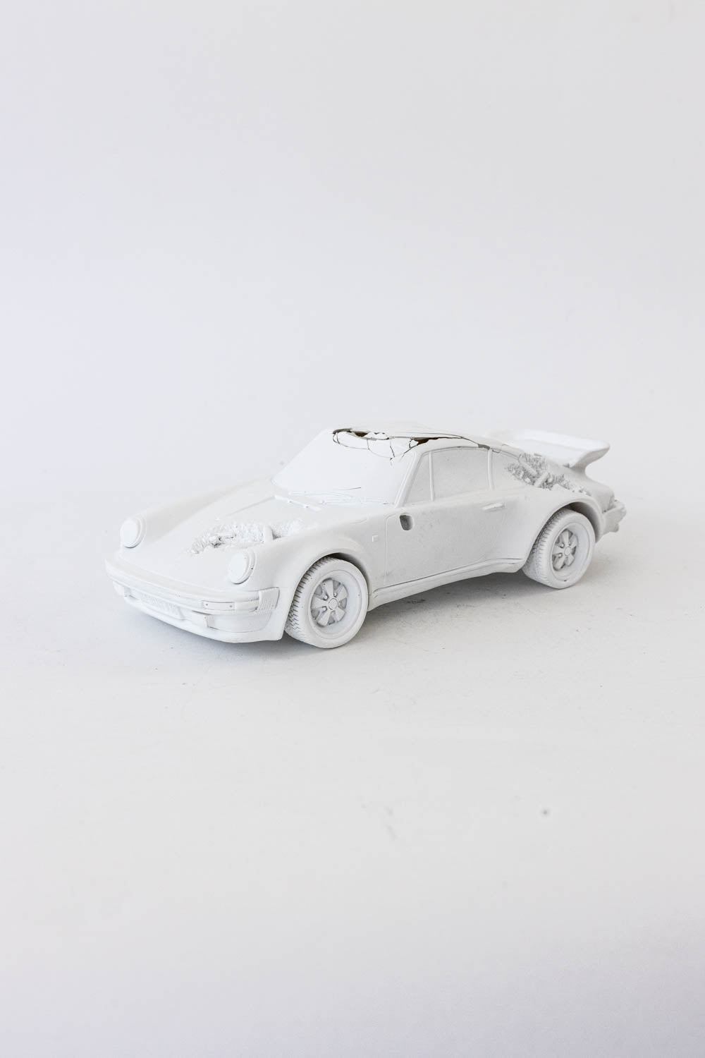 Daniel Arsham Eroded 911 Turbo Figure (Edition of 500) White "Damage - No Box"