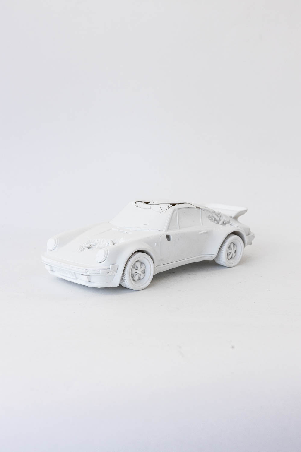 Daniel Arsham Eroded 911 Turbo Figure (Edition of 500) White "Damage - No Box"