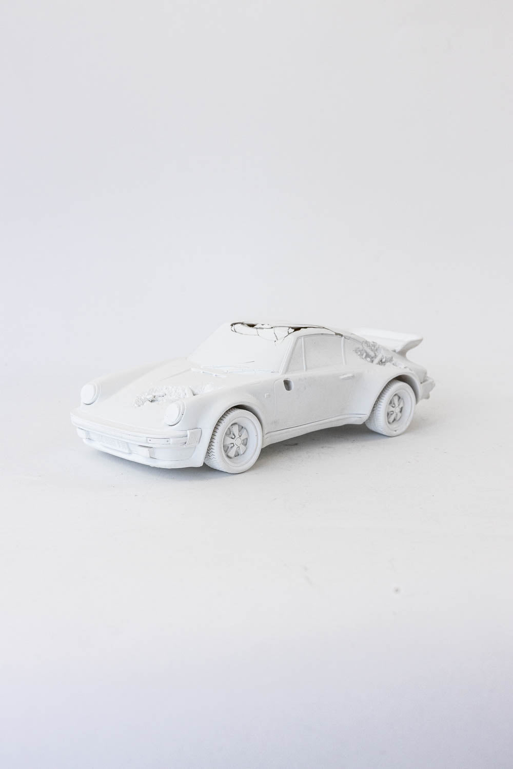 Daniel Arsham Eroded 911 Turbo Figure (Edition of 500) White "Damage - No Box"